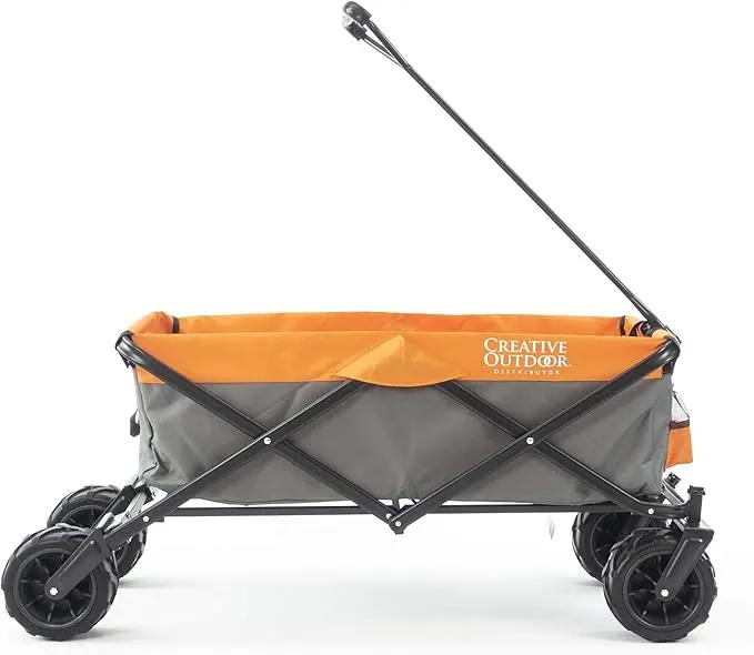 Creative Outdoor Original Folding Wagon All-Terrain Wheels by GreenHaven Gardens