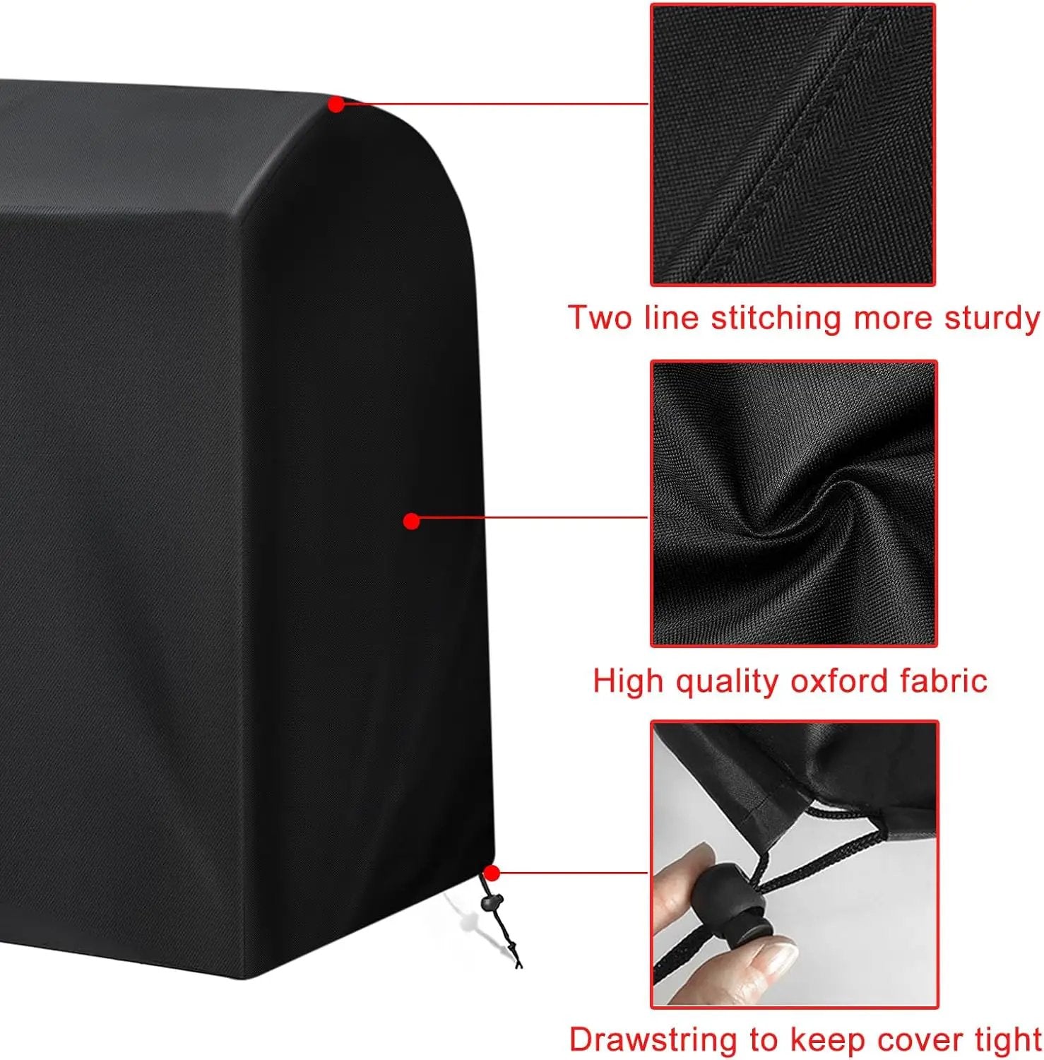 Grill Cover, 40-Inch Heavy Duty Waterproof UV Resistant BBQ Grill Cover for Outdoor Grill, Fit for Nexgrill Brinkmann Weber Char-Broil and More by GreenHaven Gardens