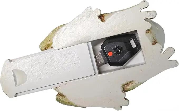 Hide a Key Frog Hand Painted Polyresin Outdoor Statue and Key Holder,Look and Feels Like a Real Frog for Yard,Garden,Patio by GreenHaven Gardens