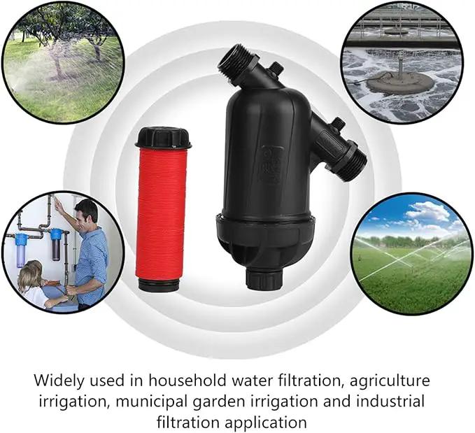 ciciglow Screen Irrigation Filter, 120 Mesh 130 Micron Level Disc Filter Garden Irrigation with Hose Threads for Garden Lawn Watering by GreenHaven Gardens