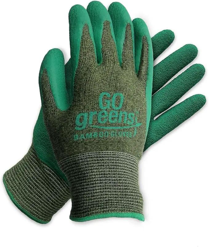 Bamboo Garden and Work Gloves for Men and Women by GreenHaven Gardens