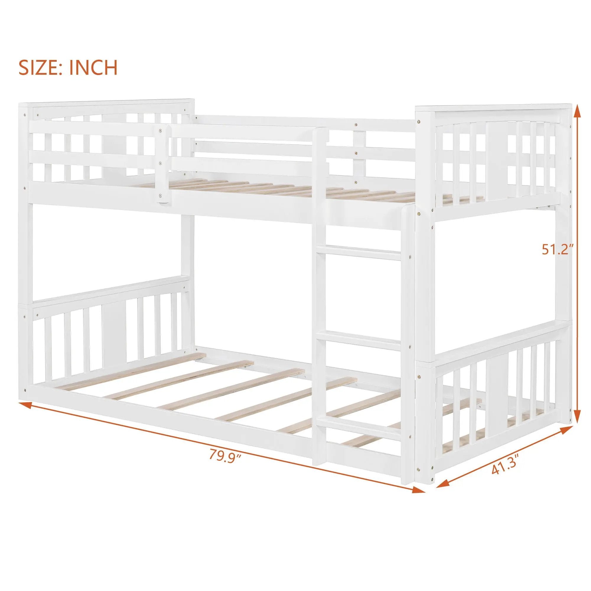 Solid Construction Bunk Bed & Ladder by HouseOfZazla
