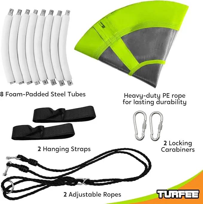 TURFEE Swing for Outdoor Swing Set - Pack of 1 Swing Seat Replacement Kit with Heavy Duty Chains - Backyard Swingset Playground Accessories for Kids (Green) by GreenHaven Gardens