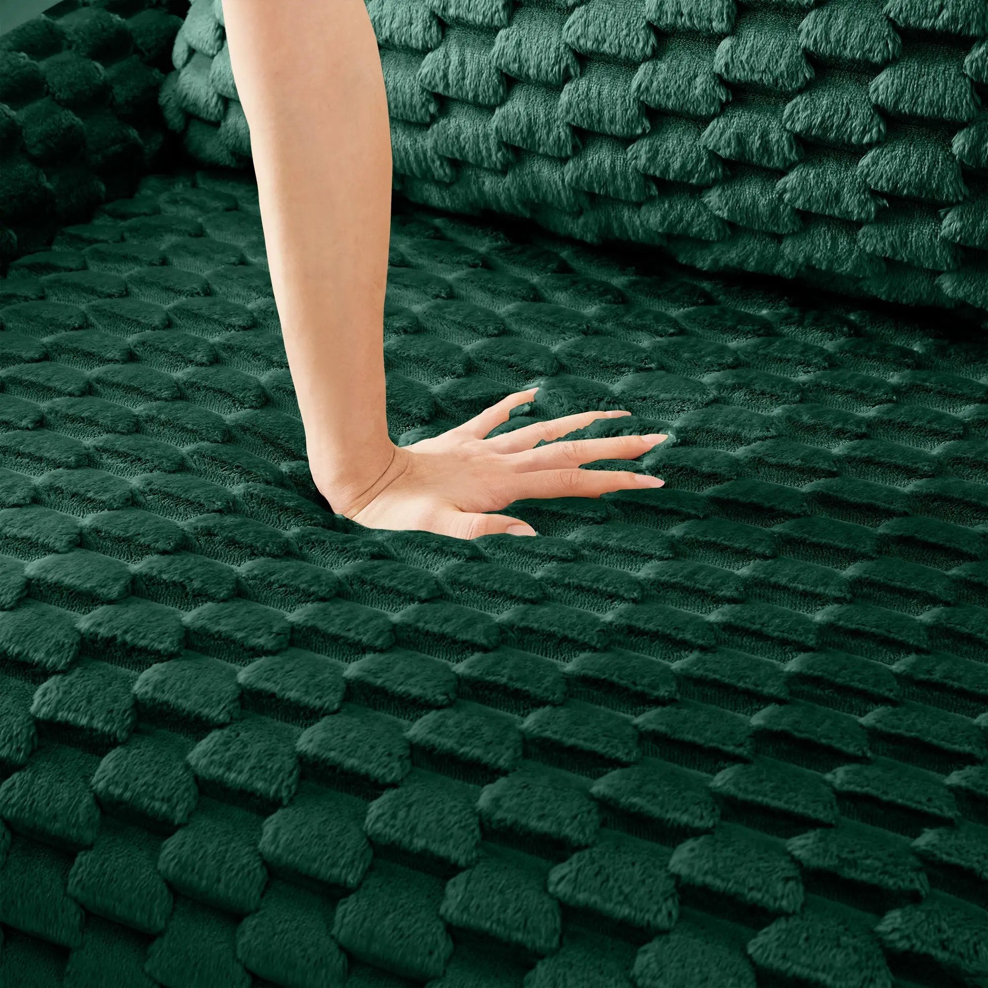 Ottoman Flannelette Fabric-Green by HouseOfZazla