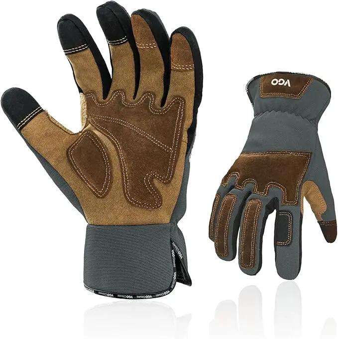 Vgo... 1-Pair Gardening Gloves Men, Safety Work Gloves, Puncture-proof, Thornproof, Touchscreen (SL7475) by GreenHaven Gardens
