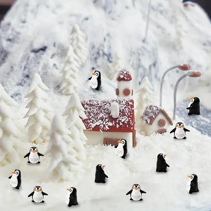 Bbiamsleep 25 Pcs Miniature Penguin Figurines Mini Penguin Figurines Resin Penguin Mini Penguin for Fairy Garden Micro Landscape Winter Christmas Decor by GreenHaven Gardens