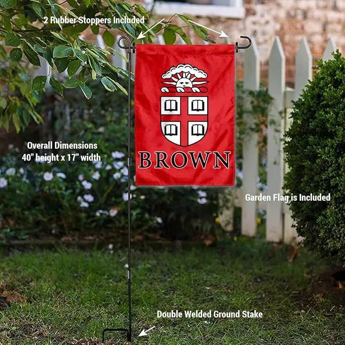 College Flags & Banners Co. Brown Bears Garden Flag with Stand Holder by GreenHaven Gardens