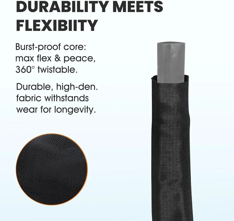 2025 Upgraded 50FT Non-Expanding Garden Hose, Lightweight, Flexible Ultra-Light Water Hose, Burst-Resistant, Lead-Free, Anti-Kink, High-Pressure by GreenHaven Gardens