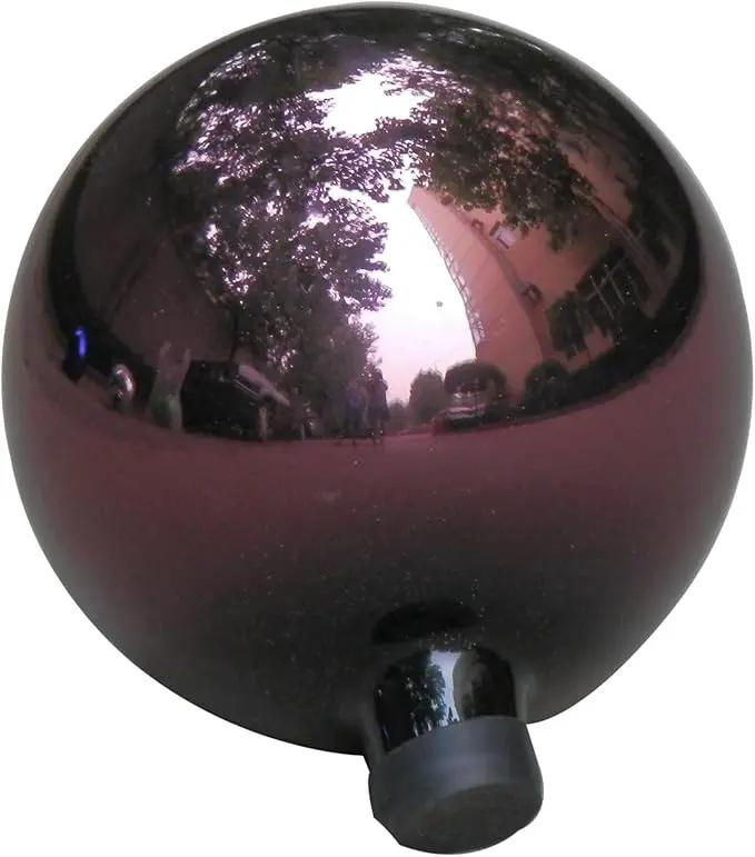 Alpine Corporation 10" Diamater Indoor/Outdoor Glass Gazing Globe Festive Yard Décor, Green by GreenHaven Gardens