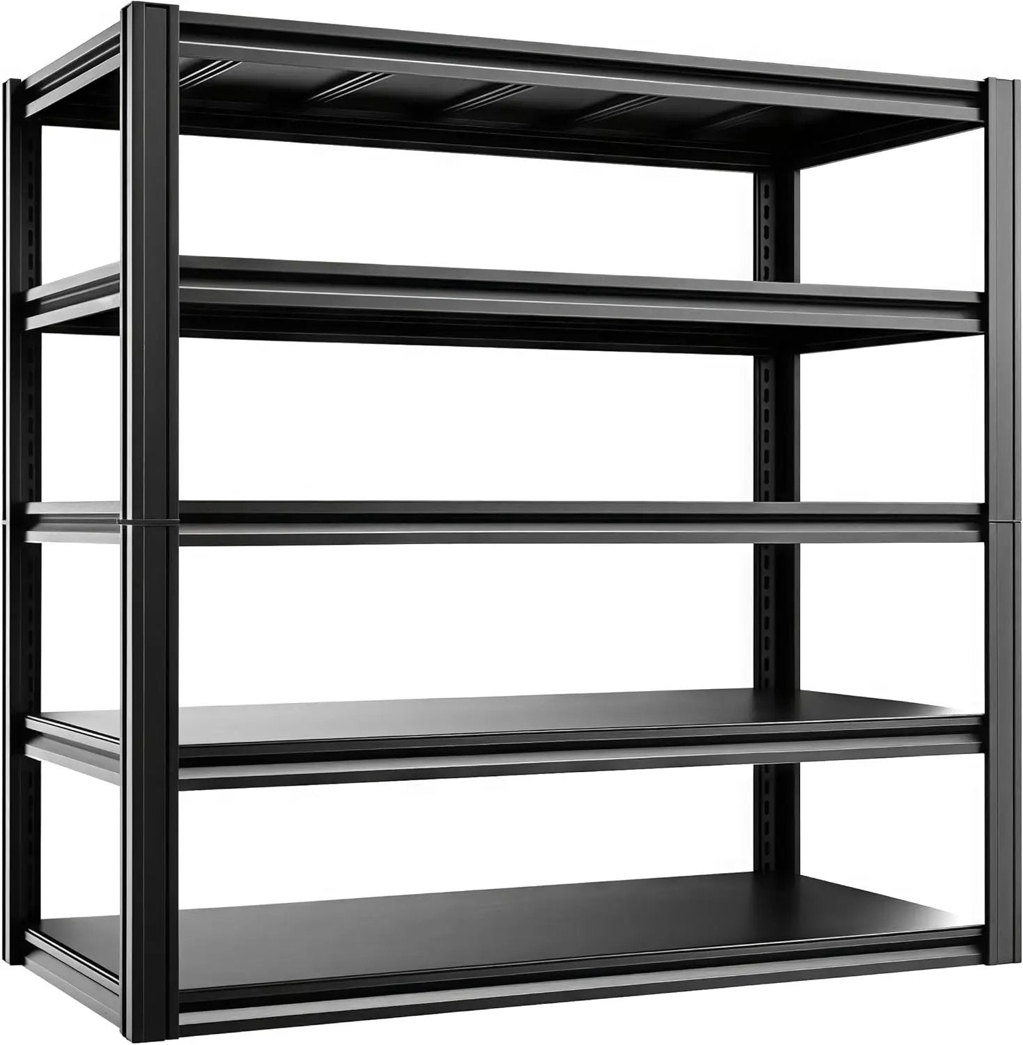 5-Tier 55" W x 24" D x 84" H Garage Shelving 3000LBS Storage Shelves Heavy Duty Metal Shelf Unit Adjustable Basement Industrial Storage Racks by GreenHaven Gardens