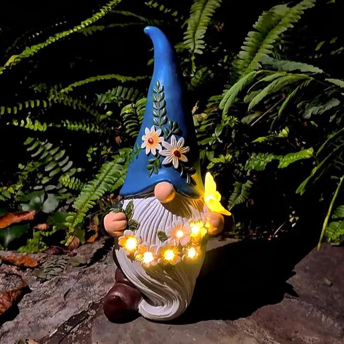 DKJOCKY Funny Garden Gnomes Gifts for Women, Solar Gnomes Decorations for Yard, Garden Oranments Outdoor Gardening Birthday Gifts for Women Mom Grandma Wife by GreenHaven Gardens