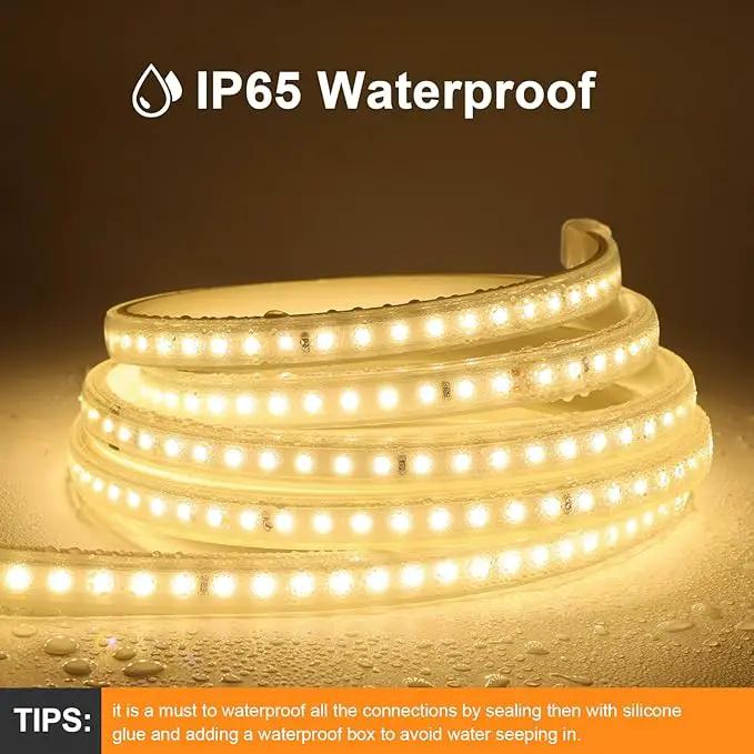 AIMENGTE LED Strip Lights for Room - Outdoor Led Strip Lighting Waterproof, AC 110V, 1200LEDs, 3000k LED Rope Lights for Garden, Patio, Living Room Bedroom Kitchen Home Decoration(32.8ft, Warm White) by GreenHaven Gardens