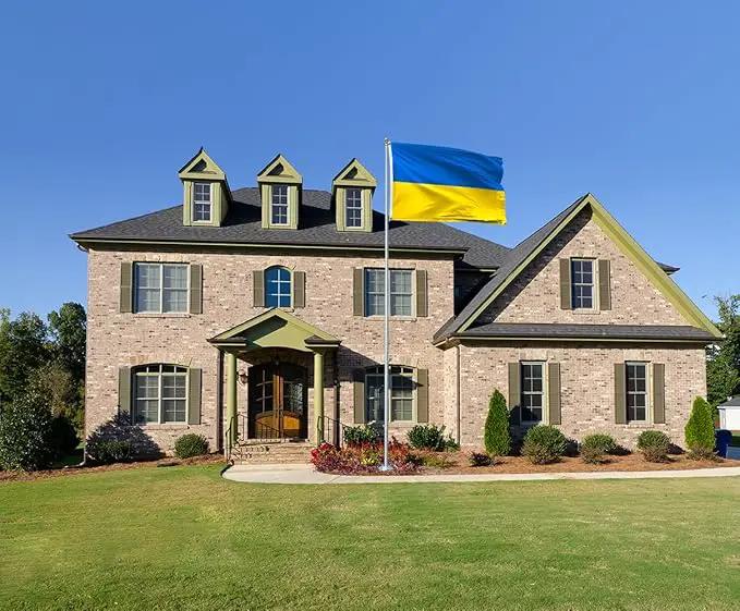 Ukraine Flag 3x5FT Ukrainian National Polyester Flag With 2 Grommets For Patriotic Ukrainian Themed Festival Events Party Decoration (Ukraine, 3x5FT) by GreenHaven Gardens