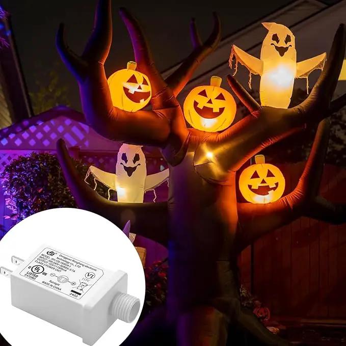 Replacement Yard Inflatable Adapter Power Supply Adaptor - 12V 1.0A 2Pcs - Inflatable Plug Replacement Class 2 Power Supply - White - for Christmas Tree Light/Thanksgiving Yard Blow Up Decorations by GreenHaven Gardens