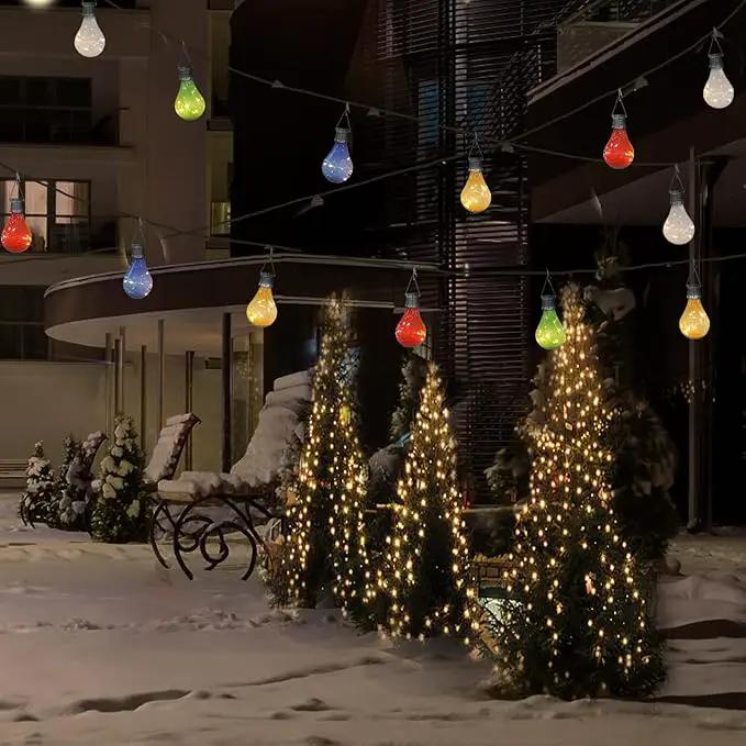 pearlstar Solar Light Bulbs Outdoor Waterproof Garden Camping Hanging LED Light Lamp Bulb Globe Hanging Lights for Home Yard Christmas Party Holiday Decorations (6 Pack-Solar Light Bulbs) by GreenHaven Gardens
