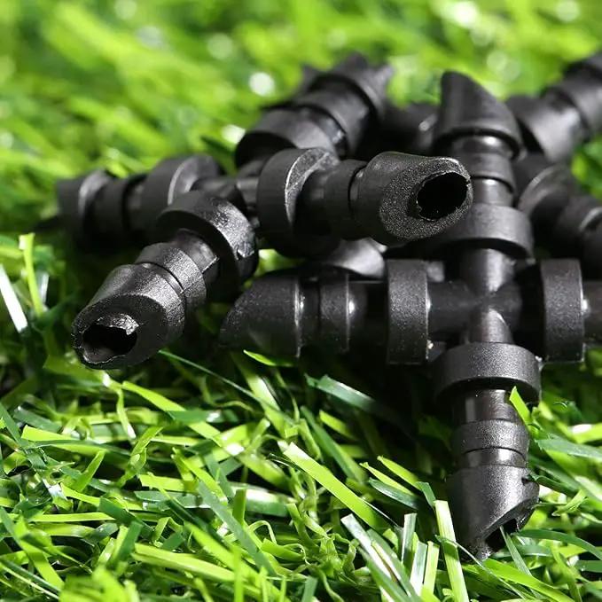 Mtsooning 50PCS Irrigation Cross Connectors for 4/7mm Hose,Barbed Tubing Fittings Kit 4-Way Coupling for Drip Sprinkler Garden Lawn Systems Systems by GreenHaven Gardens