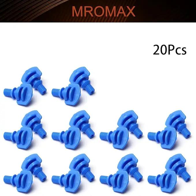 MroMax 20Pcs 360 Degree Micro Sprayer Automizing Sprinkler Nozzle Hydroponic Aeroponic Misters Fan Jet for Miniature Garden Lawn Plant Irrigation System Blue by GreenHaven Gardens