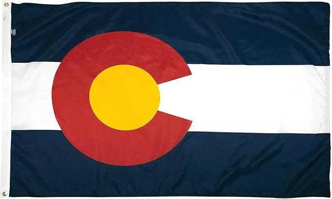 FlagSource Colorado Nylon State Flag, Made in the USA, 3x5' by GreenHaven Gardens