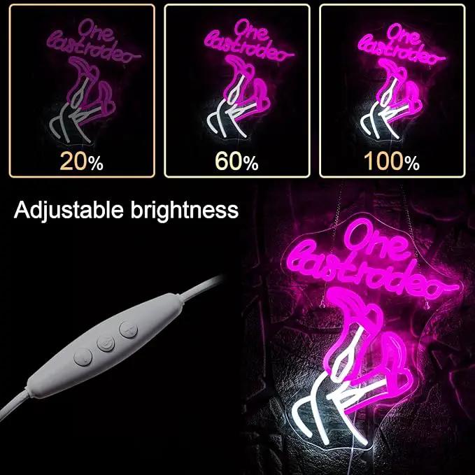 WLHOPE One Last Rodeo Neon Sign Cowboy Boots Neon Sign Led Sign,Dimmable Cowgirl Neon Signs for Wall Decor,Connectivity Via USB Licked Neon Light for Bedroom Home Bar Club Hotel Party Western Decor by GreenHaven Gardens