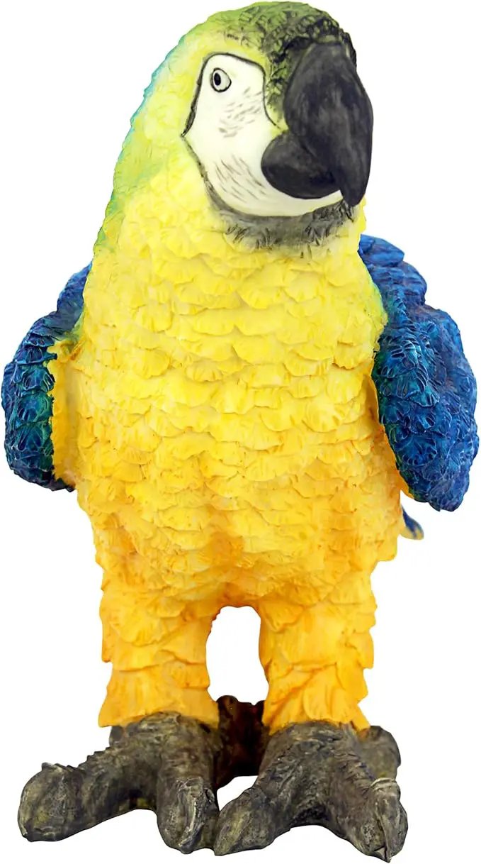 Design Toscano Mortimer the Macaw Tropical Parrot Statue by GreenHaven Gardens