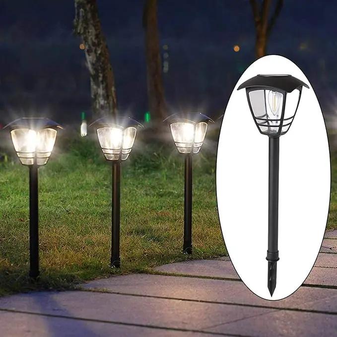 Maggift 4 Pack Vintage Solar Pathway Lights LED Bulbs Solar Powered Garden Walkway Lights for Outdoor Lawn, Patio, Yard, Walkway, Driveway , 15 Lumen by GreenHaven Gardens