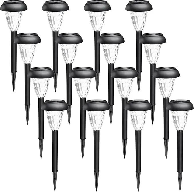 GIGALUMI 16 Pack Solar Lights Outdoor Waterproof, Warm White Pathway Light Solar Powered, Landscape Lighting, Garden Lights for Decor, Patio, Garden, Yard, Pathways, Walkways by GreenHaven Gardens