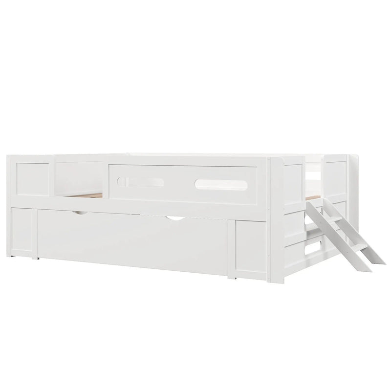 Platform Bed With Guardrail And Drawer by HouseOfZazla