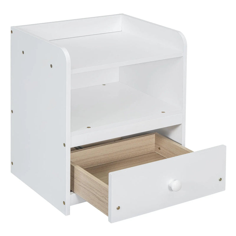 Platform Bed With Multi Functional Storage Space, Nightstand, 2 Drawers, USB Ports And Desk