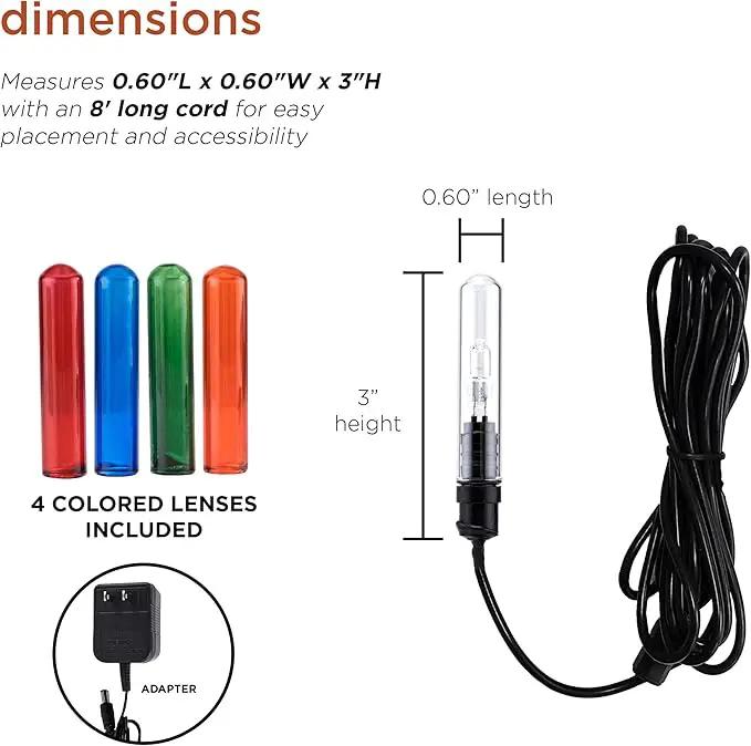 Alpine Corporation Outdoor Submersible Waterfall, Pond, and Fountain Halogen Lights by GreenHaven Gardens