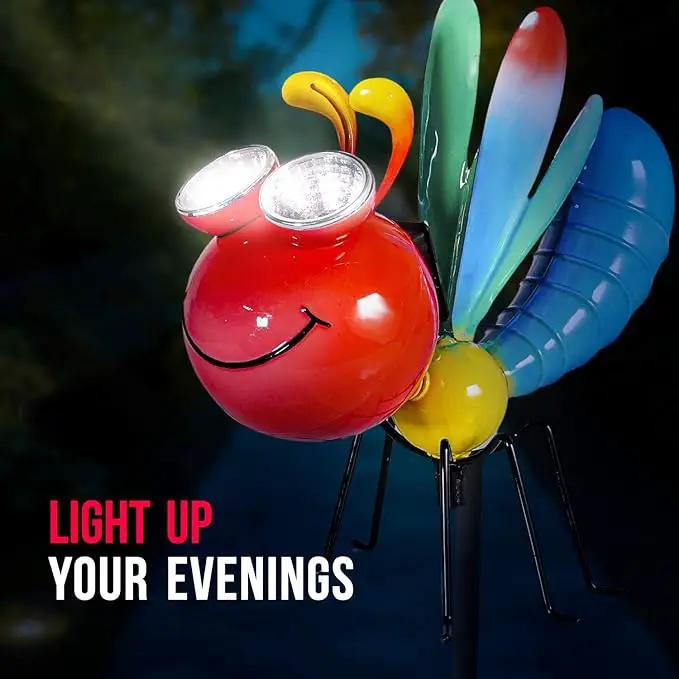 Dragonfly Garden Decor - Shefio Metal Yard Art Specializes In Products That Enhance Outdoor Spaces - Creates A Magical Garden Ambiance - Whimsical Garden Decor by GreenHaven Gardens
