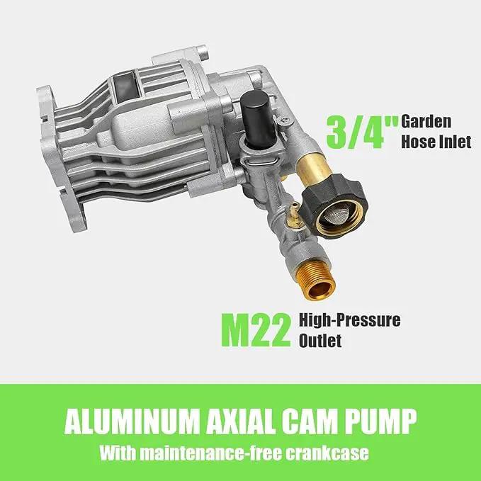 4200 PSI Gas Pressure Washer, 4.0 Max GPM 212CC 7HP Commercial Gas Power Washer, Spray Gun and Wand, 5 Nozzle Set, for Cars/Fences/Driveways/Homes/Patios/Furniture by GreenHaven Gardens