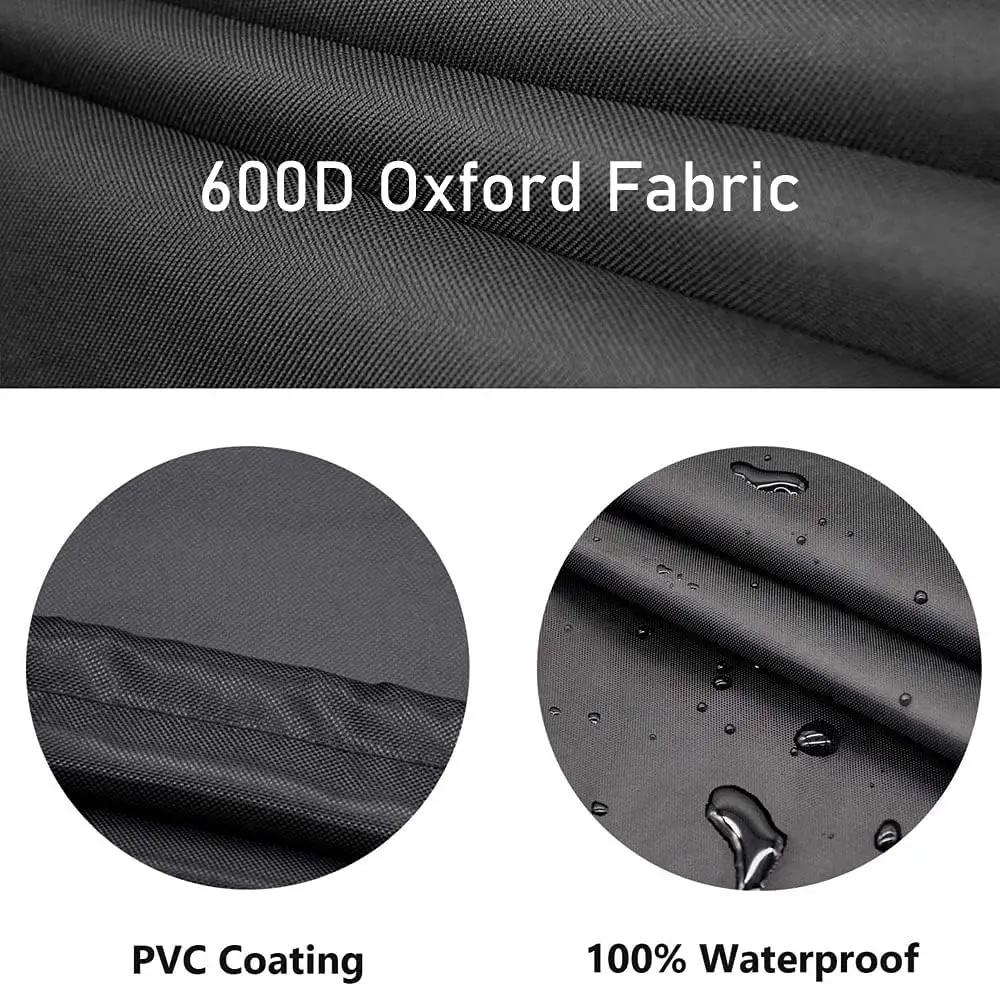 Tabletop Grill Cover for Pit Boss 75275 & PB336GS, Cuisinart CGG-306 Covers 24 Inch Table Top Most 2-Burner Portable Heavy Duty Waterproof Black WC003 24L*18W*13H inch (Black) by GreenHaven Gardens