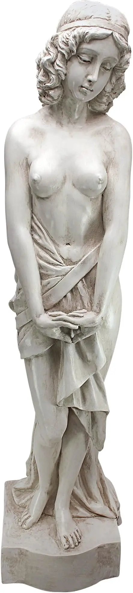 Design Toscano Harmonia Greek Woman Patroness of Harmony Indoor/Outdoor Garden Statue, 34 inches tall, Cast Stone Resin, Antique Stone Finish by GreenHaven Gardens