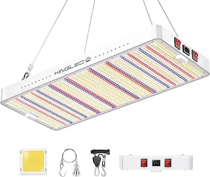 2025 KP4000 LED Grow Lights with Yield LEDs 5x5ft Coverage Full Spectrum Grow Lights for Indoor Hydroponic Plants Greenhouse Growing Lamps Veg Bloom Daul Mode by GreenHaven Gardens