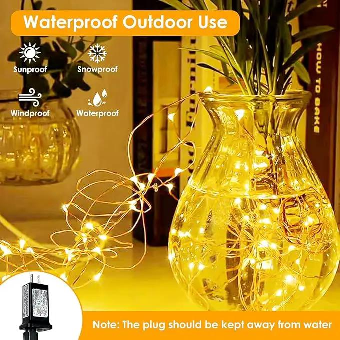 66Ft 200LED Fairy Lights Plug in with Remote, Waterproof String Lights Outdoor & Indoor 8 Modes with Timer, LED Twinkle Lights for Girl's Room Garden Patio Halloween Christmas Decorations (Warm White) by GreenHaven Gardens