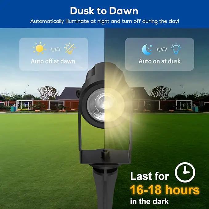 ZYAN Solar Landscape Spotlights Outdoor Waterproof IP65, Bright Solar Powered Garden Yard Spot Lights for Outside Plant, Tree, Pathway, Auto On/Off Wall Lights for Walkway, Patio, Lawn-8 Pack by GreenHaven Gardens