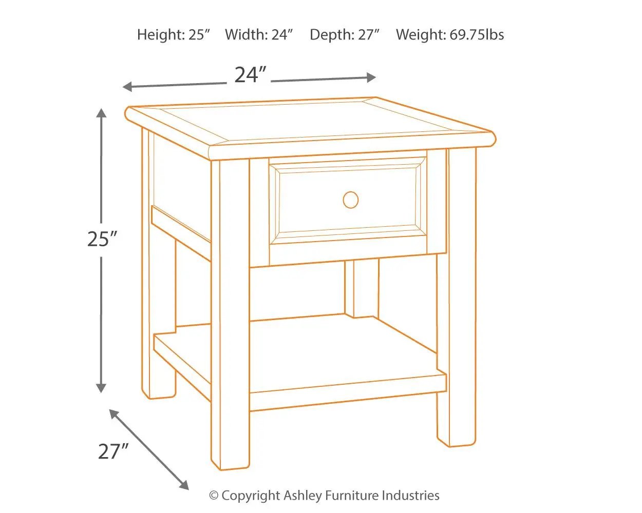 Bolanburg - Rectangular End Table - White / Brown / Beige by Unique Piece Furniture