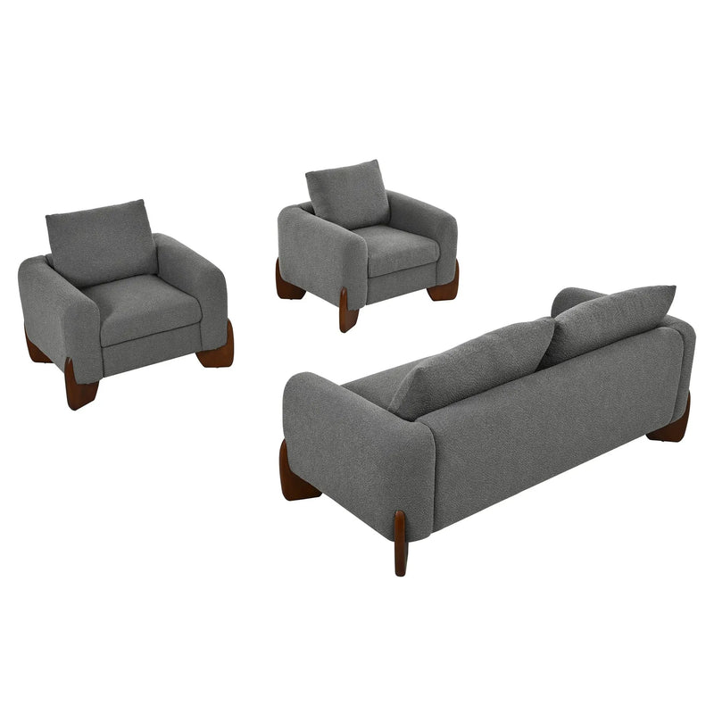 U_Style Modern 3-Piece Living Room Sofa Set by HouseOfZazla