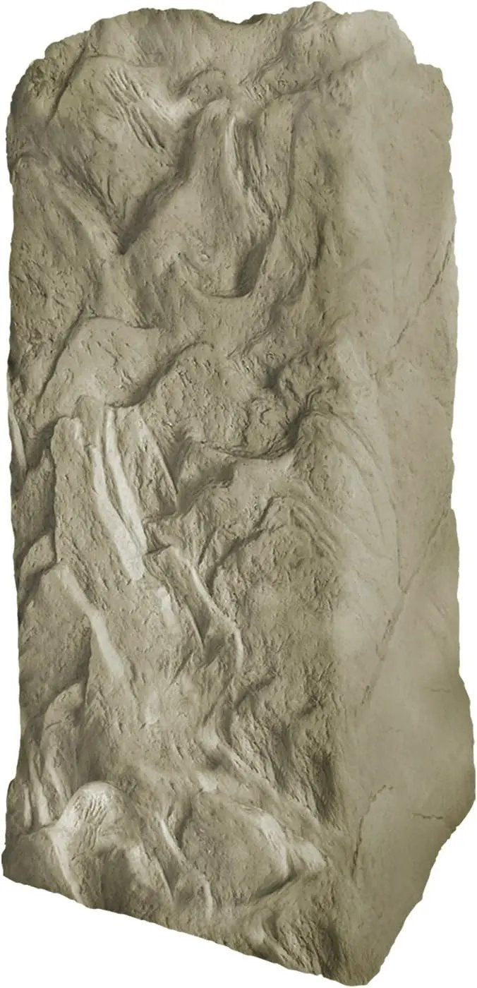 Emsco Group 2235 Natural Sandstone Appearance Utility Cover – Lightweight – Easy to Install Tall Monolith Landscape Rock by GreenHaven Gardens