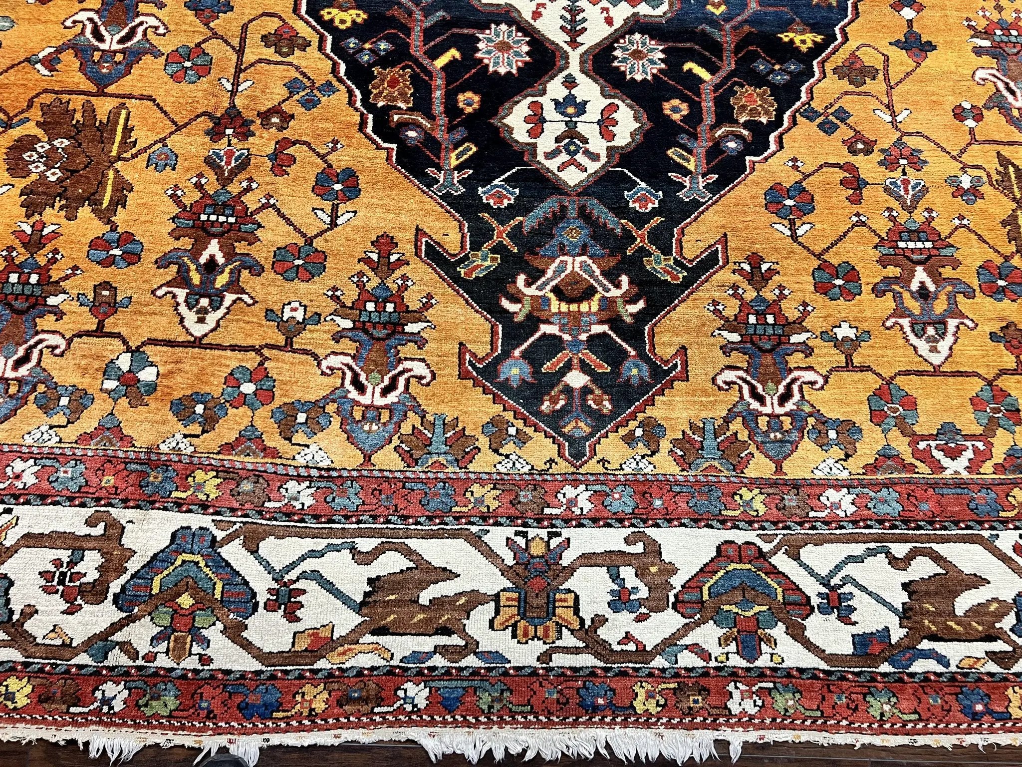 Antique Persian Bakhtiari Rug 14x19 – Rare Palace Size Carpet by Jewel Rugs