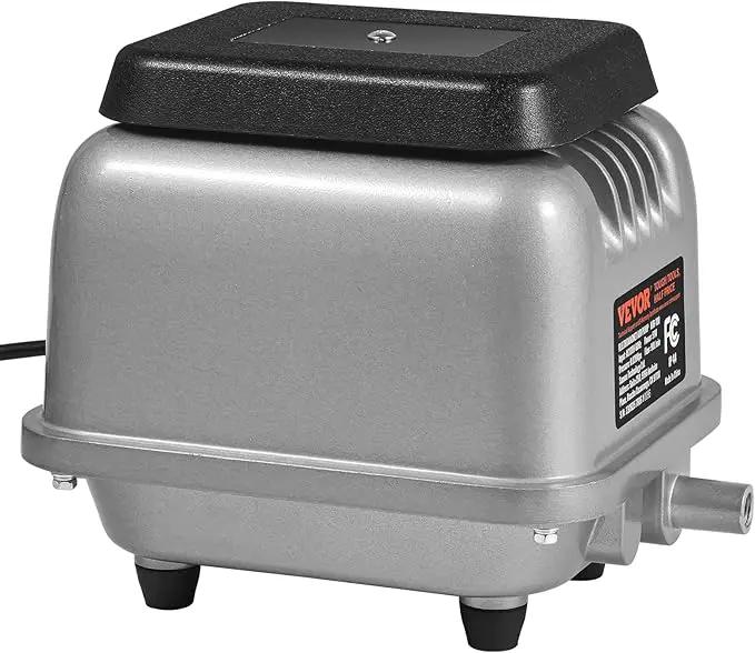 VEVOR Linear Air Pump, 109L/Min Air Flow Septic Aerator Pump, Aeration System for 1/2 Acre 10 FT Deep Ponds, Water Gardens, Waste Treatments, Septic Tanks, Aquariums, Seafood Restaurants, Fish Farms by GreenHaven Gardens