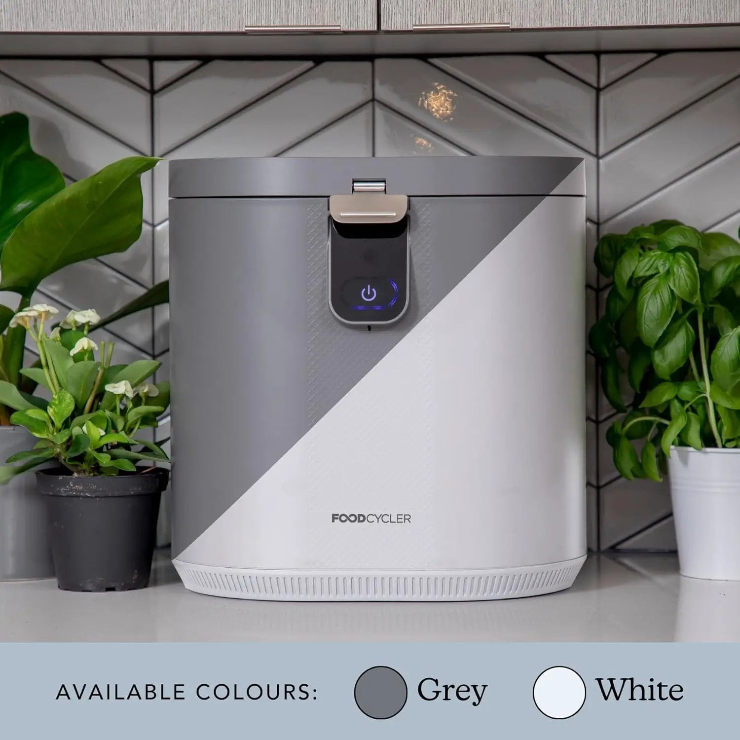 Food Cycler Eco 5 Award-Winning Kitchen Food Recycler | Indoor Composter Bin Alternative | Electric Countertop Food Disposer with Odorless 5L Indoor Food Waste Bin for Easy Waste Management | White by GreenHaven Gardens