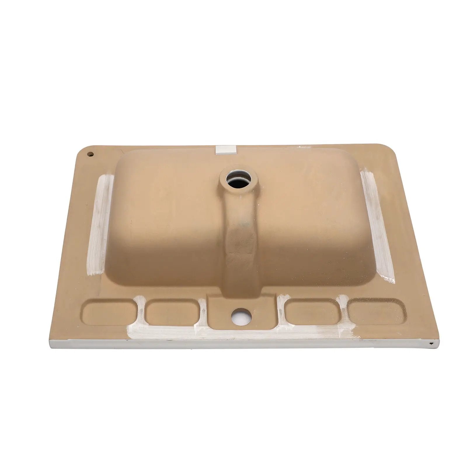 Rectangular Single Vanity Top With 1 Faucet Hole And Overflow, 28 X 19" - White by HouseOfZazla