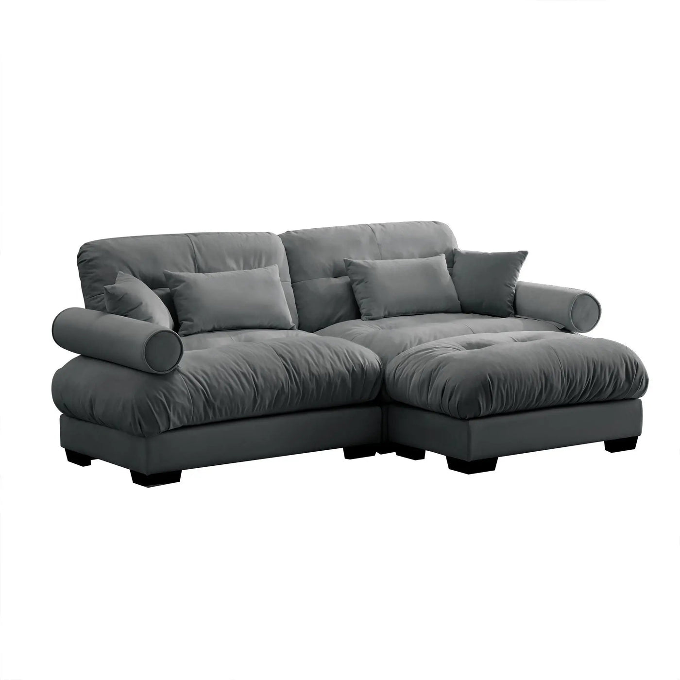 Super Comfort Oversized Modular Sectional Sofa With Movable Ottoman by Unique Piece Furniture