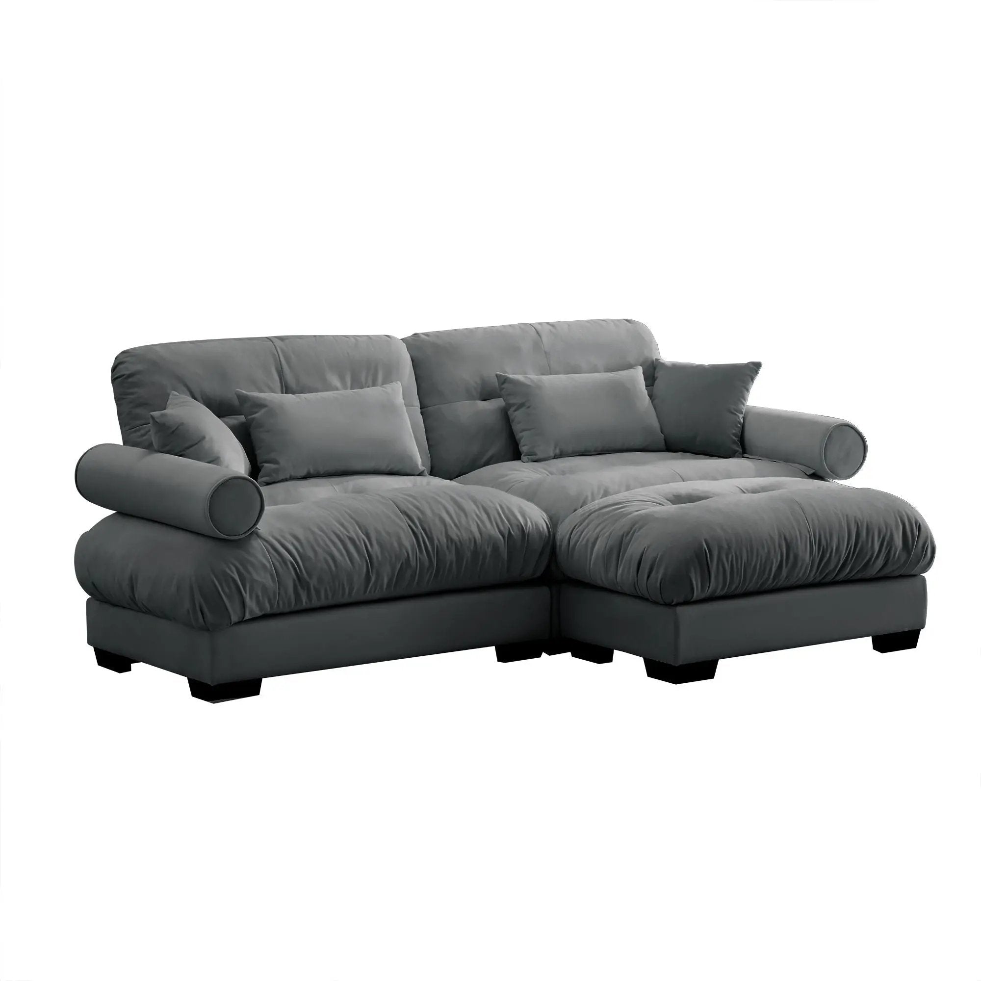 Super Comfort Oversized Modular Sectional Sofa With Movable Ottoman by Unique Piece Furniture