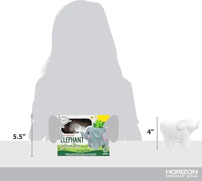 Creative Roots Paint Your Own Elephant Planter by Horizon Group USA Toy by GreenHaven Gardens