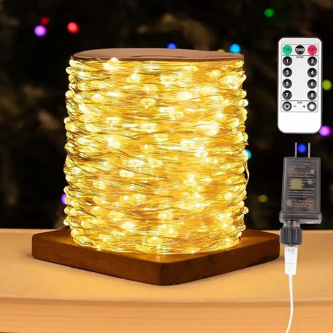 Fairy Lights Plug in,66FT 200 LEDs Waterproof Led String Lights,Twinkle Light with 8 Modes Remote for Outdoor Indoor Christmas Wedding Birthday Garden Party Decorations,Warm White by GreenHaven Gardens