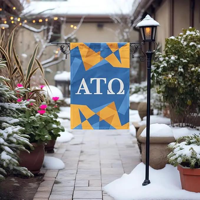 Alpha Tau Omega Licensed Flag Garden 12x19 inches Flag Banner Yard Decor Outdoor Decoration (Alpha Tau Omega #7) by GreenHaven Gardens