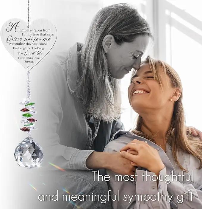 Memorial Gifts Crystal Garden Suncatcher, Sympathy Gifts for Loss of Loved One, in Memory of Loved One Gifts, Bereavement Gifts for Loss of Mom Dad, Cardinal Gifts Rainbow Maker Hanging Decoration by GreenHaven Gardens