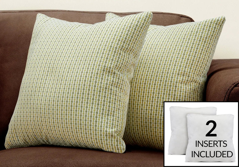 Pillows, Square, Insert Included, Decorative Throw, Hypoallergenic by Unique Piece Furniture